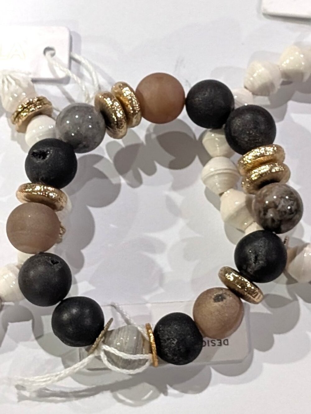Akola Bracelet Trio, Multicolors, 6.5" stretchy